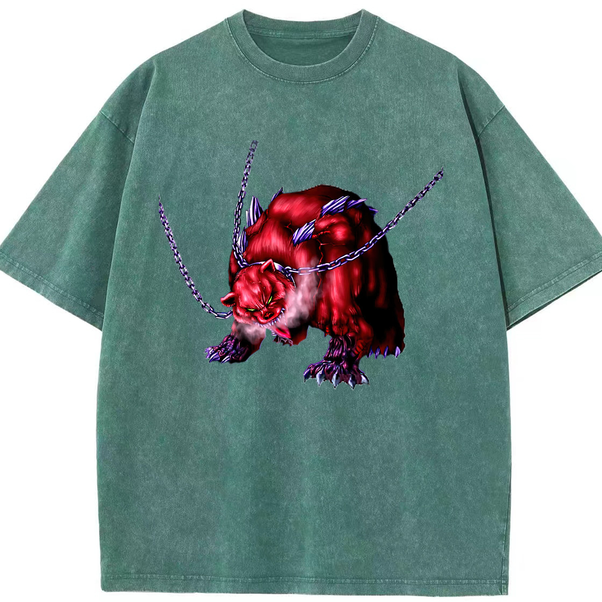 （画像用） 遊☆戯☆王 Yu-Gi-Oh! 綿100% ヴィンテージ風 半袖Tシャツ（フロントプリント）